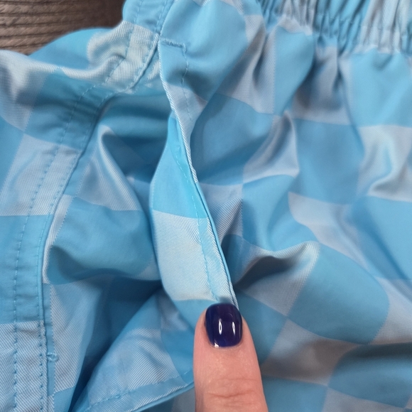 Nike Mens Blue Checkered Woven Shorts FN3098-447 Small New Athletic Gym Workout - Picture 3 of 10